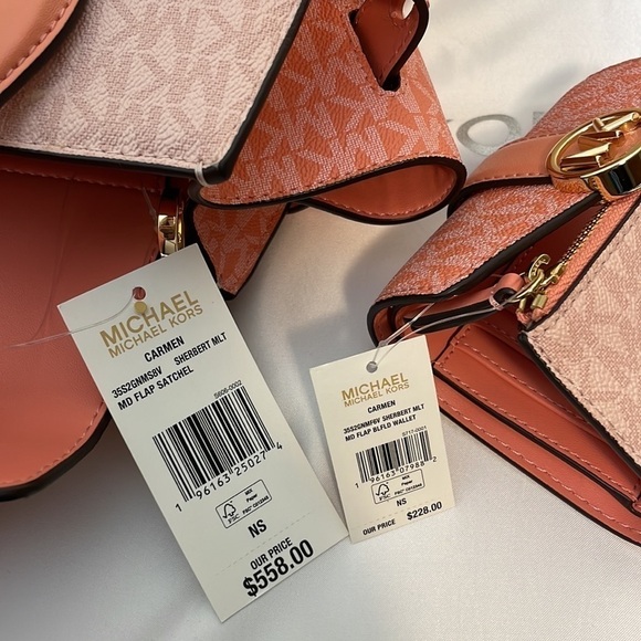 2pc 💕 Michael Kors set matching bag satchel wallet - Picture 12 of 12